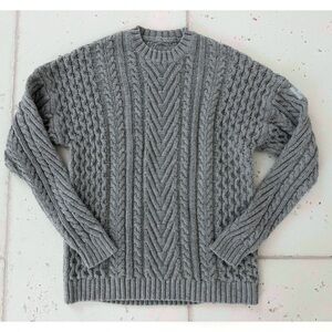 ALO Cable Knit Crew Neck Sweater